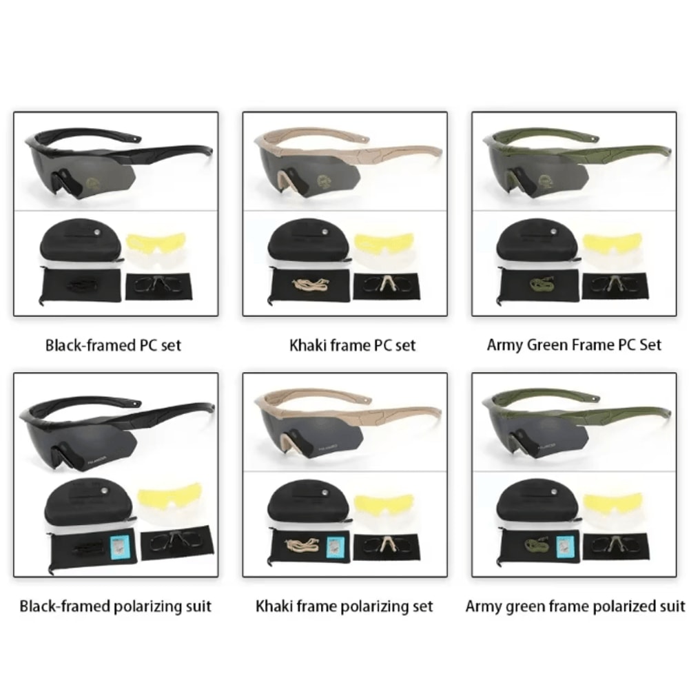 StealthGuard HD Tactical Goggles With 3 Interchangeable Lenses 0
