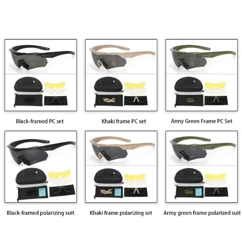 StealthGuard HD Tactical Goggles With 3 Interchangeable Lenses 0