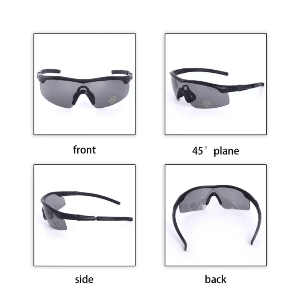 StealthGuard HD Tactical Goggles With 3 Interchangeable Lenses 1