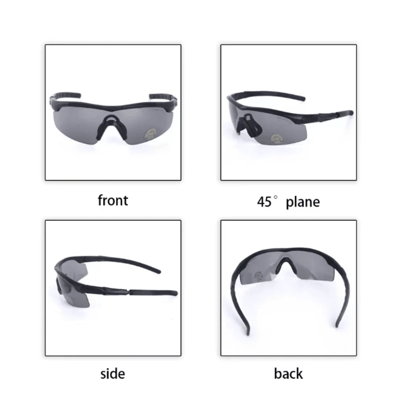 StealthGuard HD Tactical Goggles With 3 Interchangeable Lenses 1
