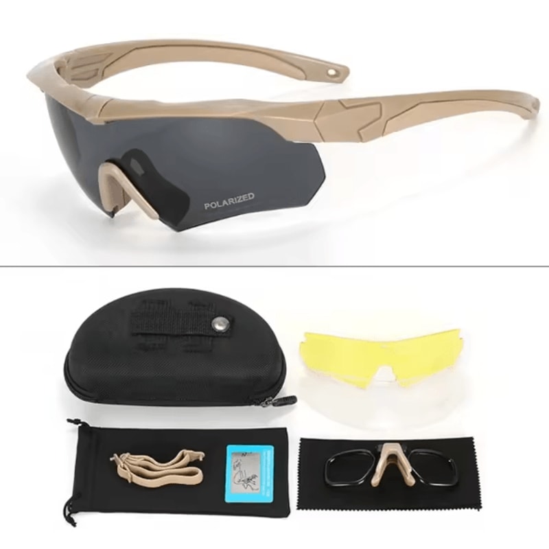 StealthGuard HD Tactical Goggles With 3 Interchangeable Lenses 8