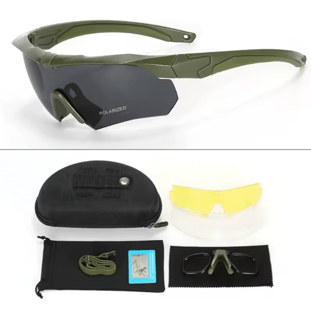 StealthGuard HD Tactical Goggles With 3 Interchangeable Lenses 9