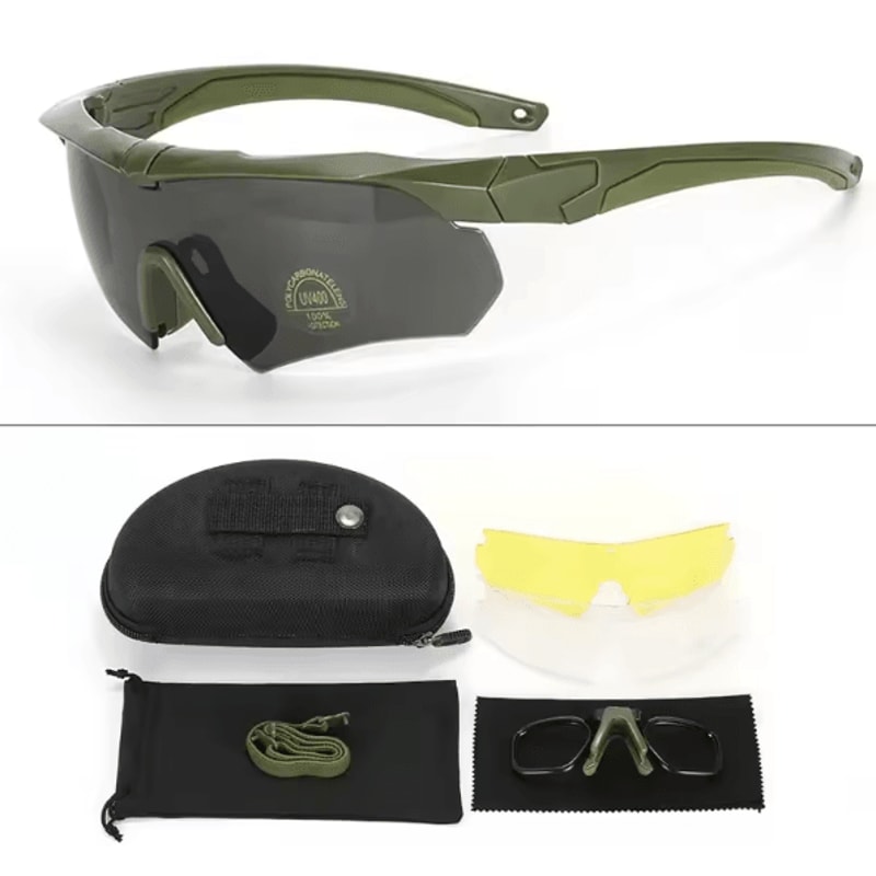 StealthGuard HD Tactical Goggles With 3 Interchangeable Lenses 6