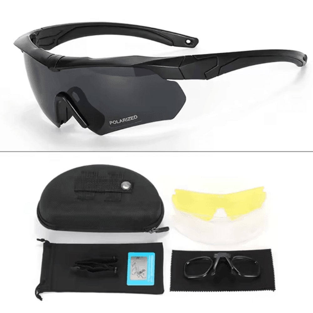 StealthGuard HD Tactical Goggles With 3 Interchangeable Lenses 10