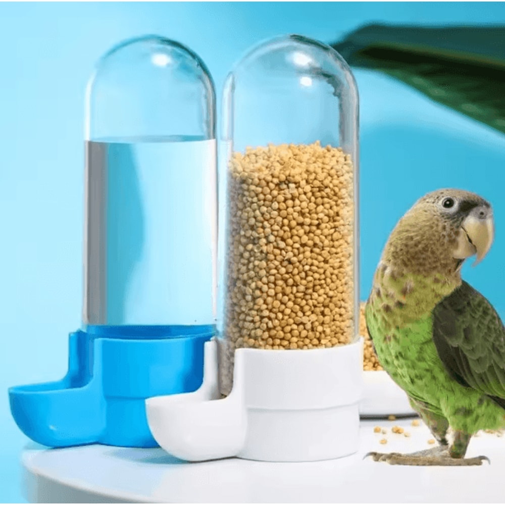 FeatherCare Hanging Bird Cage Feeder With Water Dispenser 0