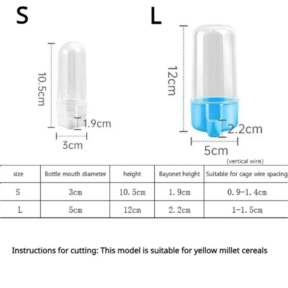 FeatherCare Hanging Bird Cage Feeder With Water Dispenser 4