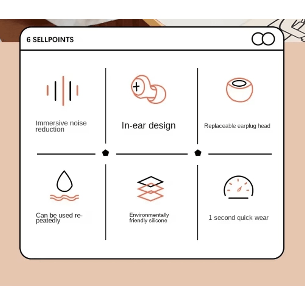 SilentEase Soft Silicone Sleep Earplugs For Noise Reduction Comfort 4