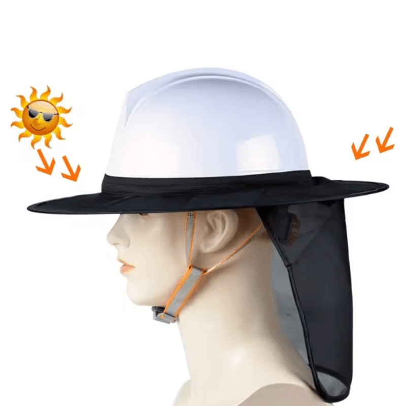 SunShield Pro Reflective Hard Hat Neck Shade For Outdoor Work 1
