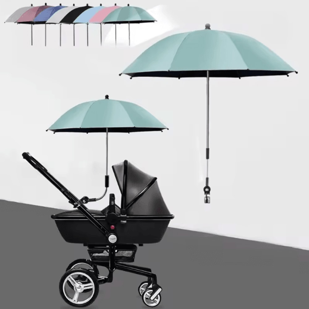 SunGuard Universal Baby Stroller Umbrella With Clamp UV Protection 0