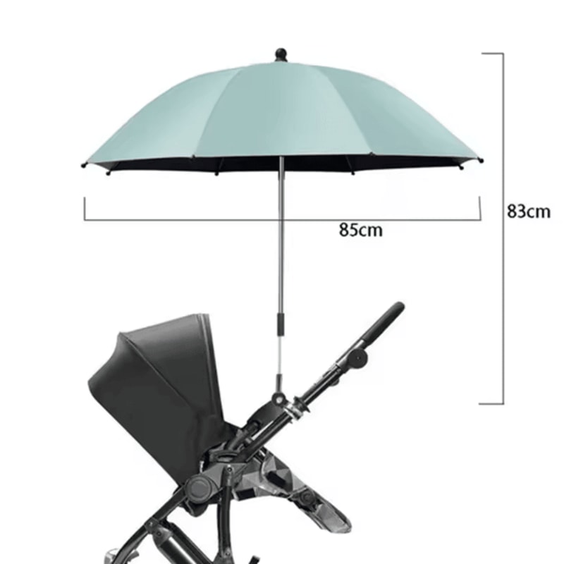 SunGuard Universal Baby Stroller Umbrella With Clamp UV Protection 6