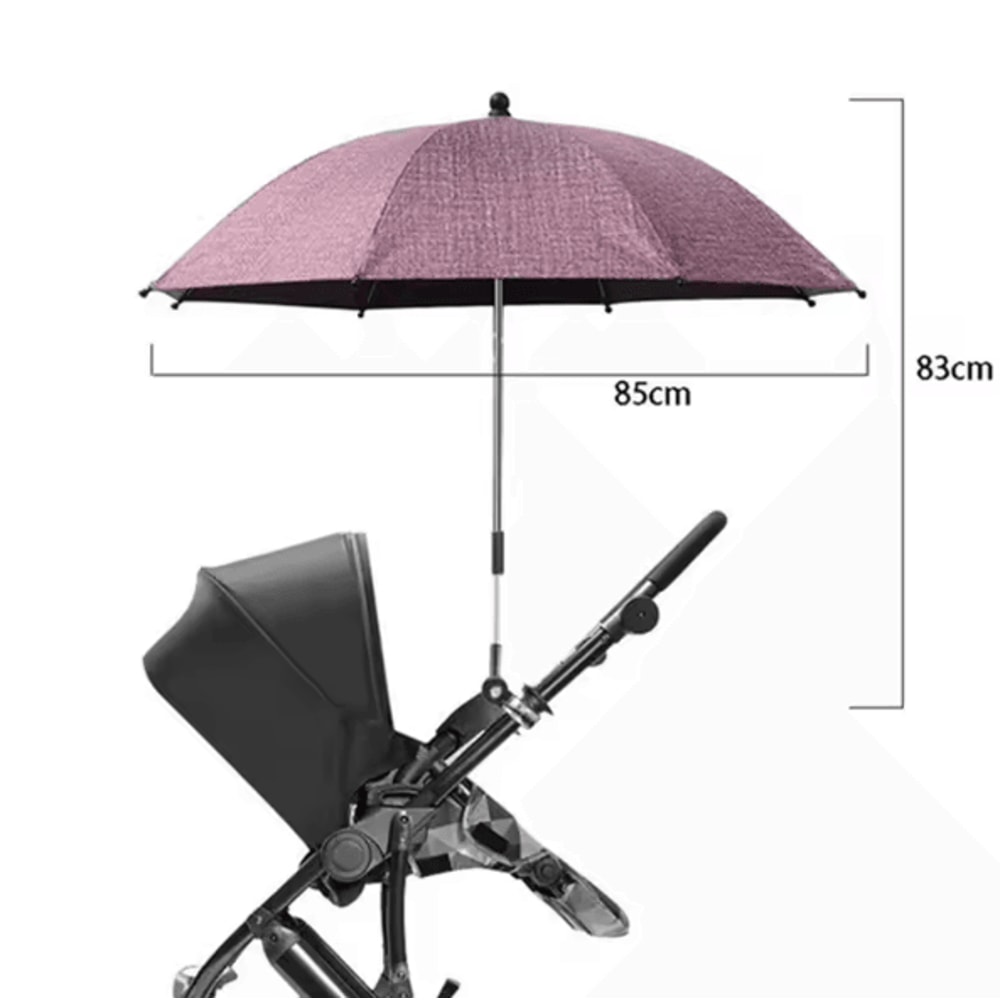 SunGuard Universal Baby Stroller Umbrella With Clamp UV Protection 7