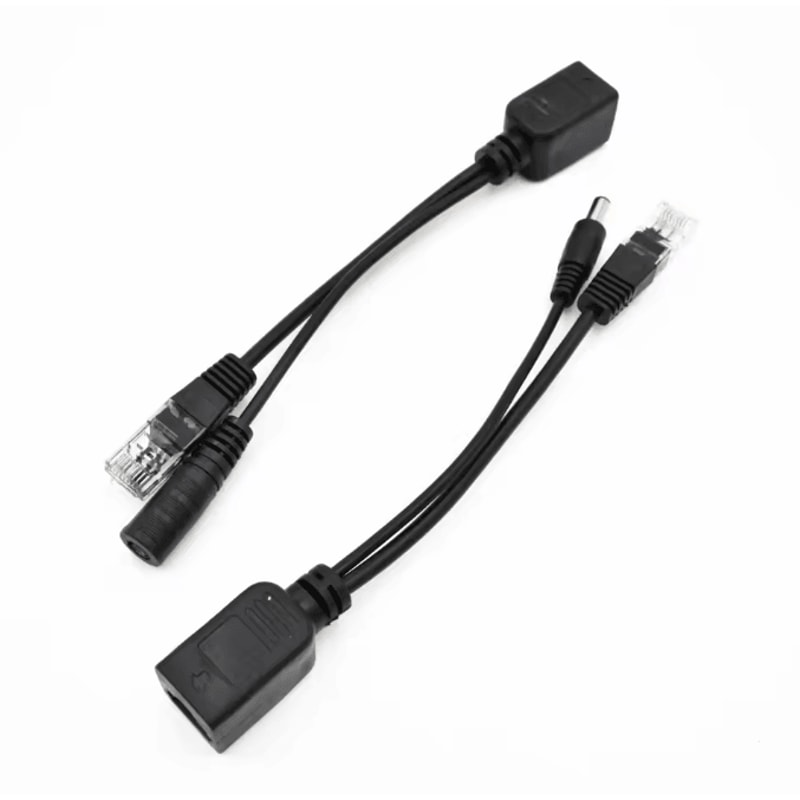 NetLink Passive PoE Injector Splitter Cable Kit For IP Cameras Networking 5