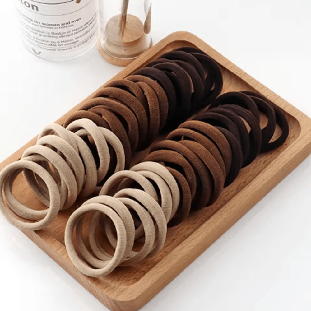 ColorFlex 50Piece Multicolor Elastic Hair Bands For Women Girls 1