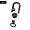 SecureClip Retractable Steel Wire Keychain With Carabiner Reel 6