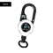 SecureClip Retractable Steel Wire Keychain With Carabiner Reel 6