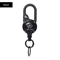 SecureClip Retractable Steel Wire Keychain With Carabiner Reel 8