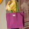 EcoCarry Foldable Reusable Grocery Shoulder Bag With Drawstring Closure 7