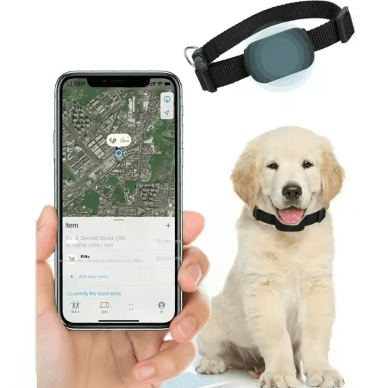 TrackSafe Mini Waterproof GPS Pet Tracker Collar For Dogs Cats 0