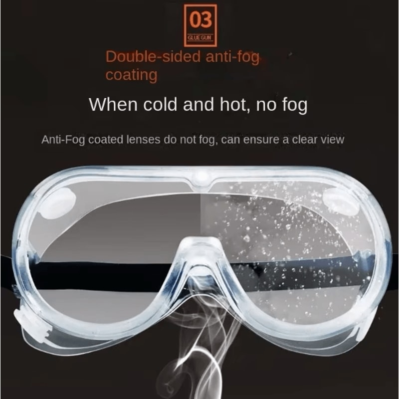 ClearGuard Waterproof AntiFog Safety Goggles For Work Lab Outdoor Protection 3