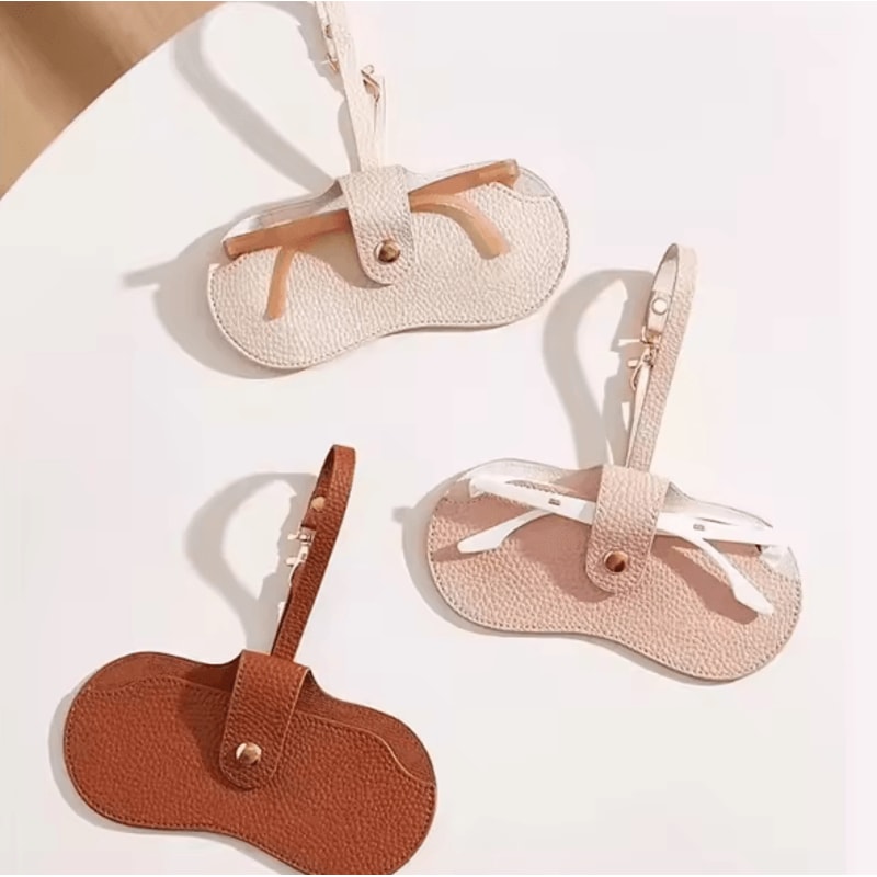 FlexiGuard Portable Soft Glasses Case With Clip Slim Sunglasses Pouch Protective Storage Bag 0