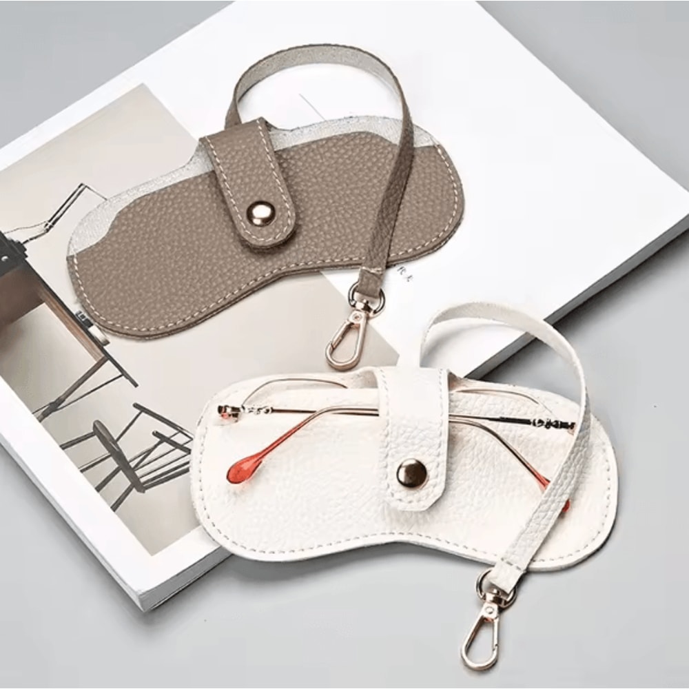 FlexiGuard Portable Soft Glasses Case With Clip Slim Sunglasses Pouch Protective Storage Bag 2