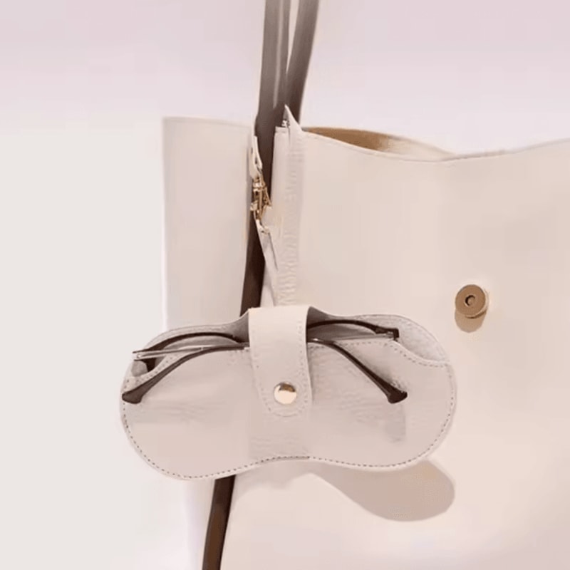 FlexiGuard Portable Soft Glasses Case With Clip Slim Sunglasses Pouch Protective Storage Bag 3