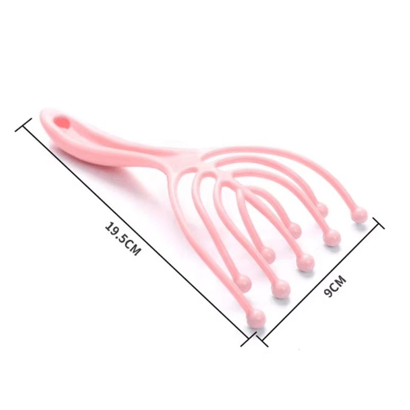 ZenClaw Handheld Scalp Head Massager 5Finger Steel Ball Relaxation Tool For Stress Relief Hair Car 4