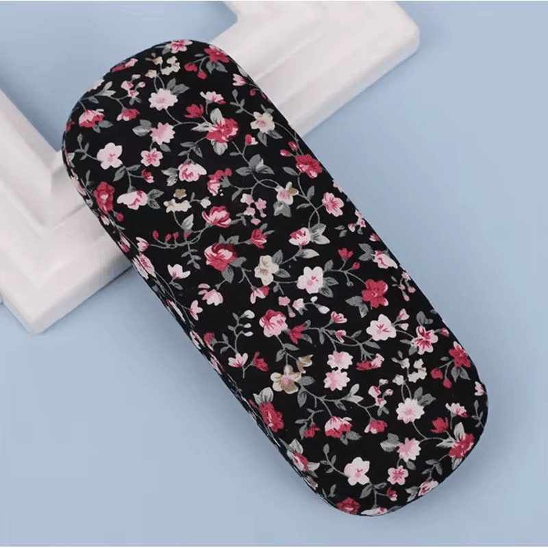 FloraGuard Retro Floral Hard Shell Glasses Case Stylish Eyewear Protector For Sunglasses Reading G 4
