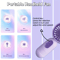 CoolBreeze USB Rechargeable Mini Handheld Fan 3 Speed Portable Cooling Fan For Travel Office Outdoo 1
