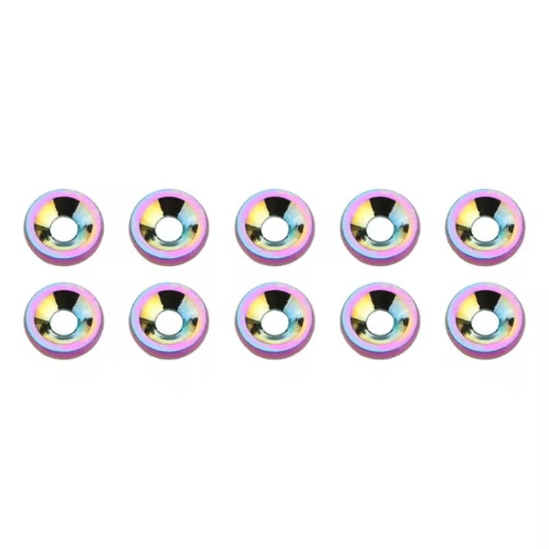 AutoStyle M6 Fender Washer Bolt Kit 10PCS Car Bumper Engine Bay Dress Up Screws License Plate Faste 9