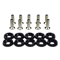 AutoStyle M6 Fender Washer Bolt Kit 10PCS Car Bumper Engine Bay Dress Up Screws License Plate Faste 4