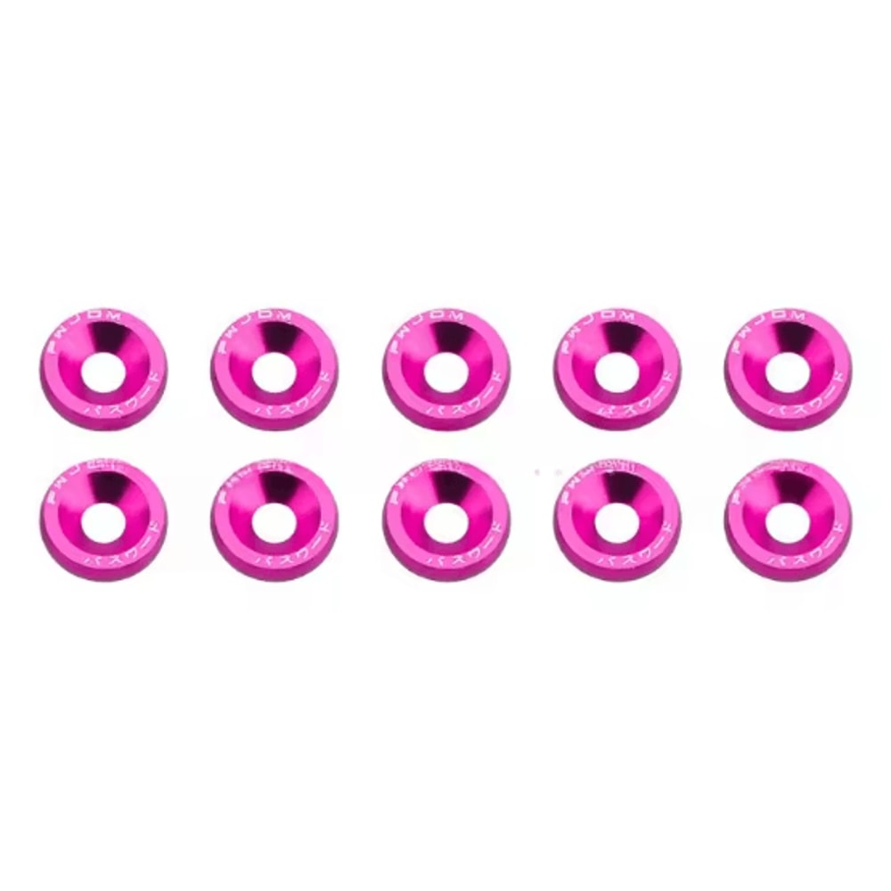 AutoStyle M6 Fender Washer Bolt Kit 10PCS Car Bumper Engine Bay Dress Up Screws License Plate Faste 10