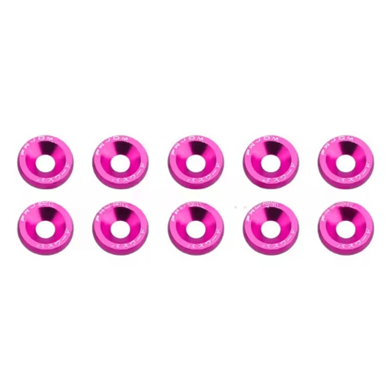 AutoStyle M6 Fender Washer Bolt Kit 10PCS Car Bumper Engine Bay Dress Up Screws License Plate Faste 10