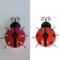 GlowBug Solar Ladybug Hanging Light Waterproof Metal Garden Decor Outdoor LED Porch Backyard Orname 4