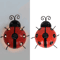 GlowBug Solar Ladybug Hanging Light Waterproof Metal Garden Decor Outdoor LED Porch Backyard Orname 5