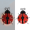 GlowBug Solar Ladybug Hanging Light Waterproof Metal Garden Decor Outdoor LED Porch Backyard Orname 5