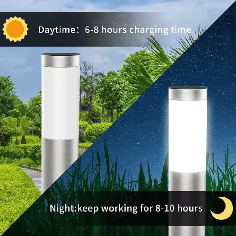 LumiPath Solar LED Garden Lights Waterproof Outdoor Pathway Lawn Lamps For Yard Patio Landscape De 1