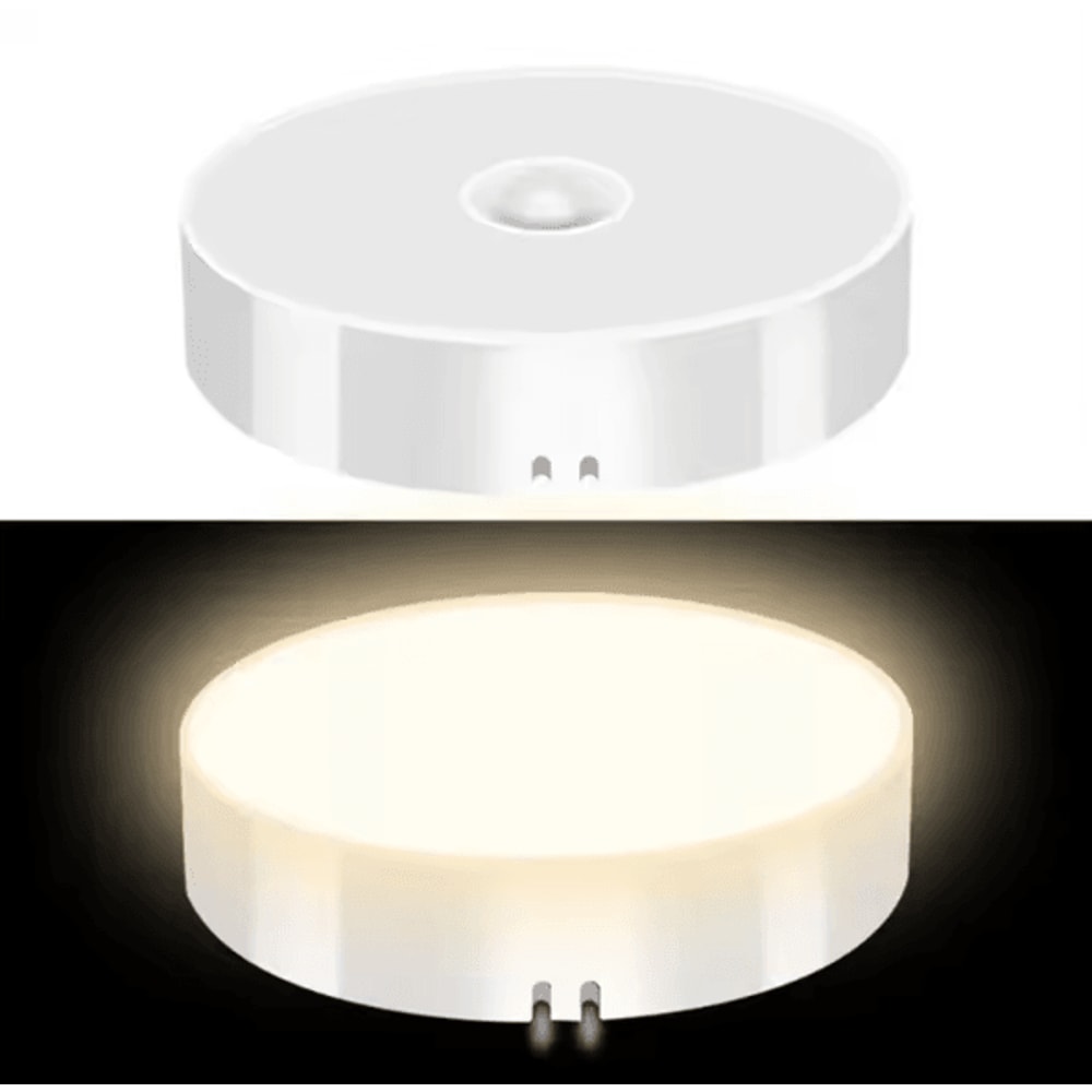 LumiSense USB Rechargeable PIR Motion Sensor LED Night Light For Closet Cabinet Kitchen Stairs Wire 4