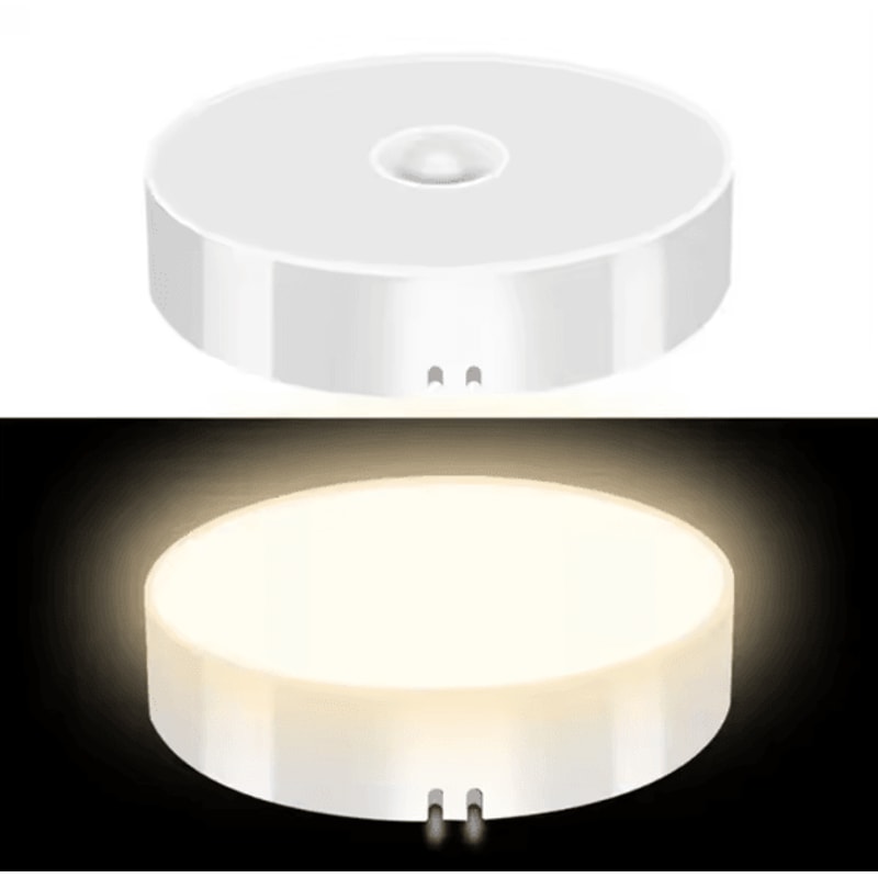 LumiSense USB Rechargeable PIR Motion Sensor LED Night Light For Closet Cabinet Kitchen Stairs Wire 4