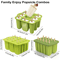 FrostFun 12Cavity Silicone Popsicle Molds Set With 50 Sticks BPAFree Ice Pop Maker For Kids Homema 4