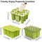 FrostFun 12Cavity Silicone Popsicle Molds Set With 50 Sticks BPAFree Ice Pop Maker For Kids Homema 4