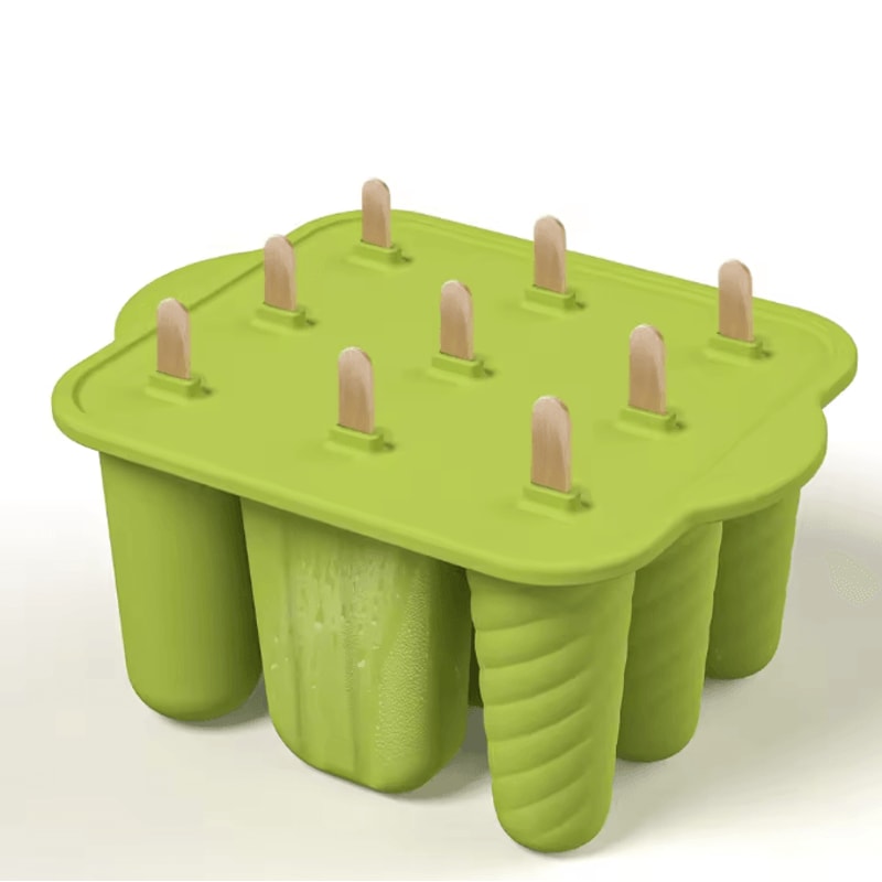 FrostFun 12Cavity Silicone Popsicle Molds Set With 50 Sticks BPAFree Ice Pop Maker For Kids Homema 6