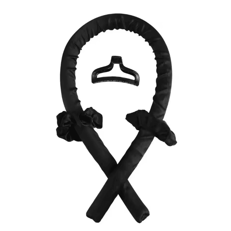 SilkWave Heatless Curling Rod Headband Set Soft Hair Curlers No Heat Styling Ribbon For Overnight N 4