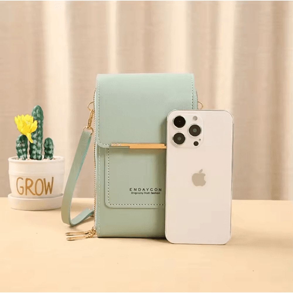 SmartChic Touch Screen Crossbody Phone Bag Soft Leather Women Wallet Purse With Strap Stylish Hands 2