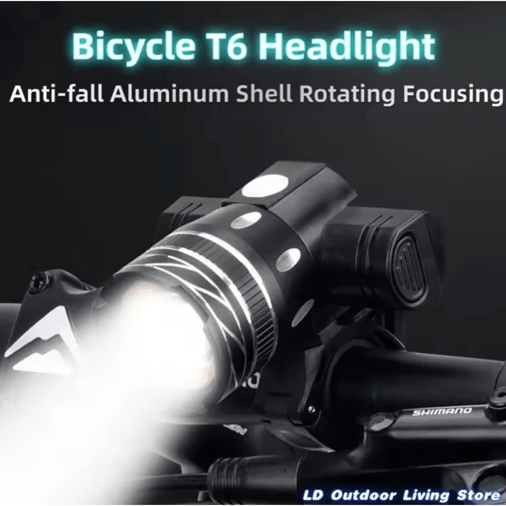 UltraBeam 15000LM T6 LED Bike Light USB Rechargeable Waterproof Bicycle Headlight Zoomable Front La 1