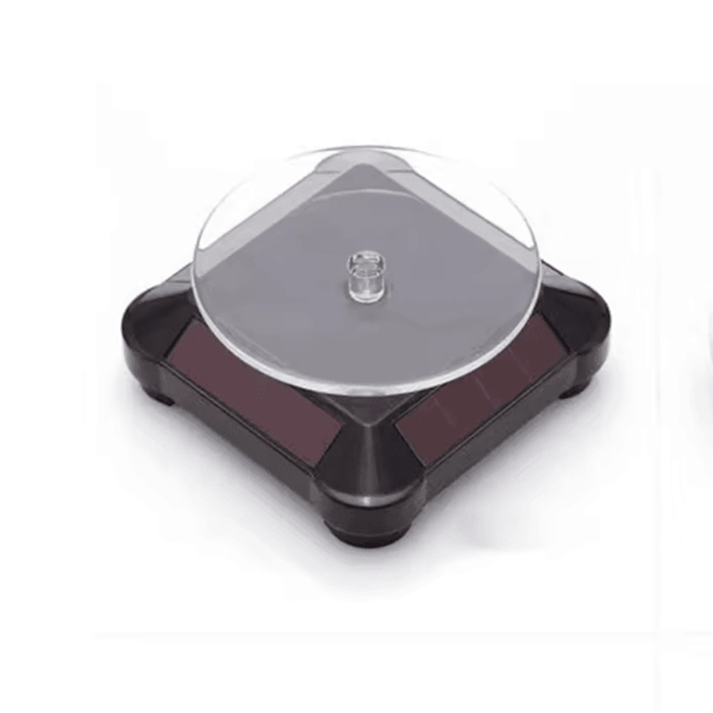 SolarSpin 360 Rotating Jewelry Display Stand Solar Powered Turntable For Watches Necklaces Rings Ph 4