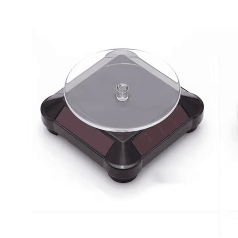 SolarSpin 360 Rotating Jewelry Display Stand Solar Powered Turntable For Watches Necklaces Rings Ph 4
