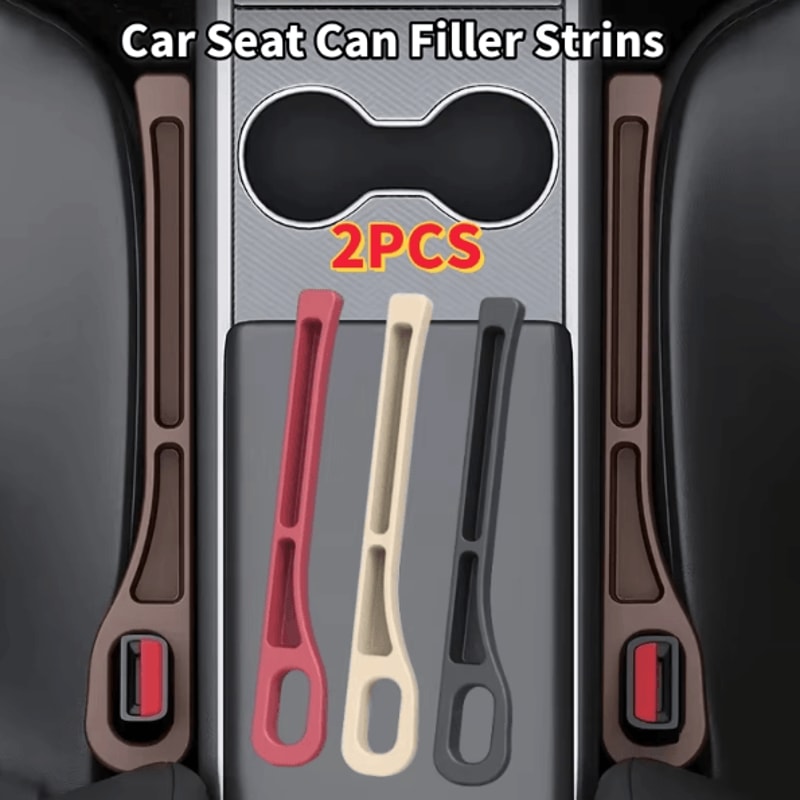 GapGuard Universal Car Seat Gap Filler 2PCS Leak Proof Seat Gap Plug Strip AntiDrop Organizer For P 0