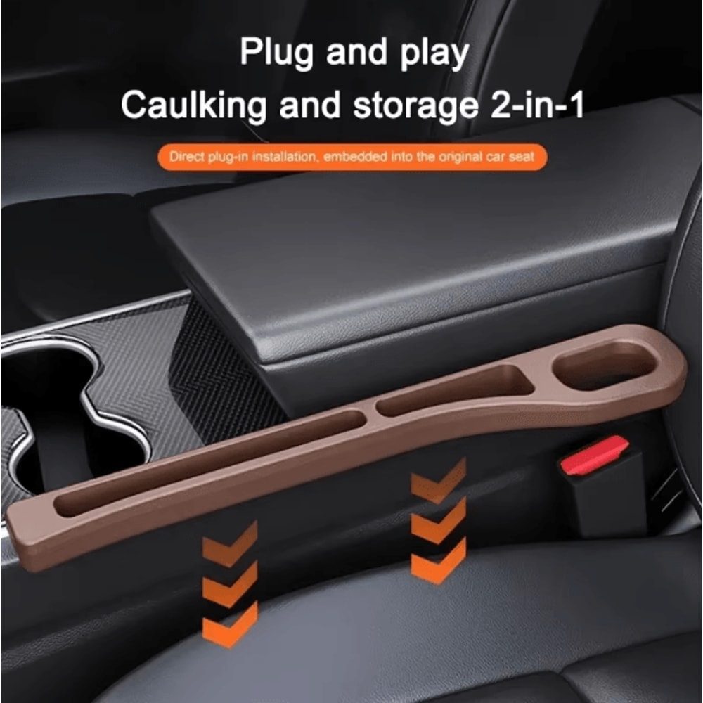 GapGuard Universal Car Seat Gap Filler 2PCS Leak Proof Seat Gap Plug Strip AntiDrop Organizer For P 2