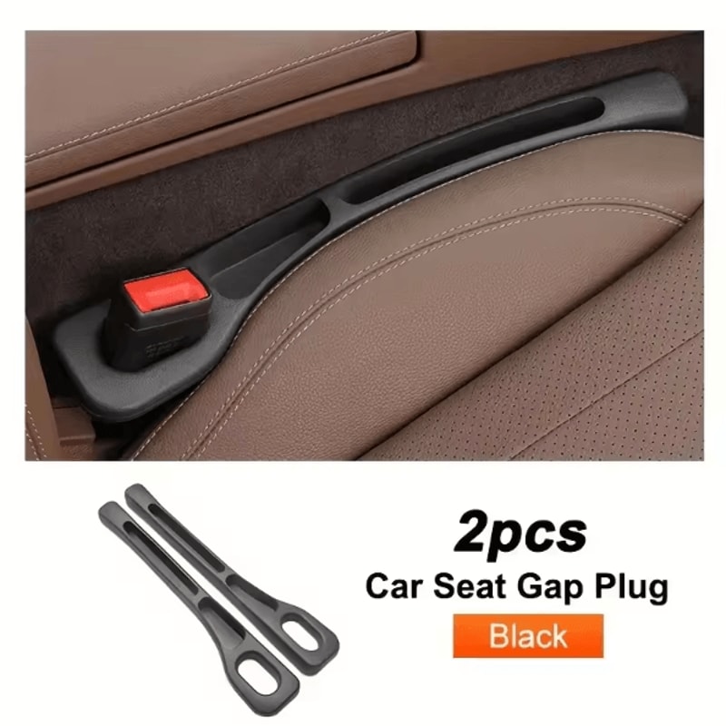 GapGuard Universal Car Seat Gap Filler 2PCS Leak Proof Seat Gap Plug Strip AntiDrop Organizer For P 6